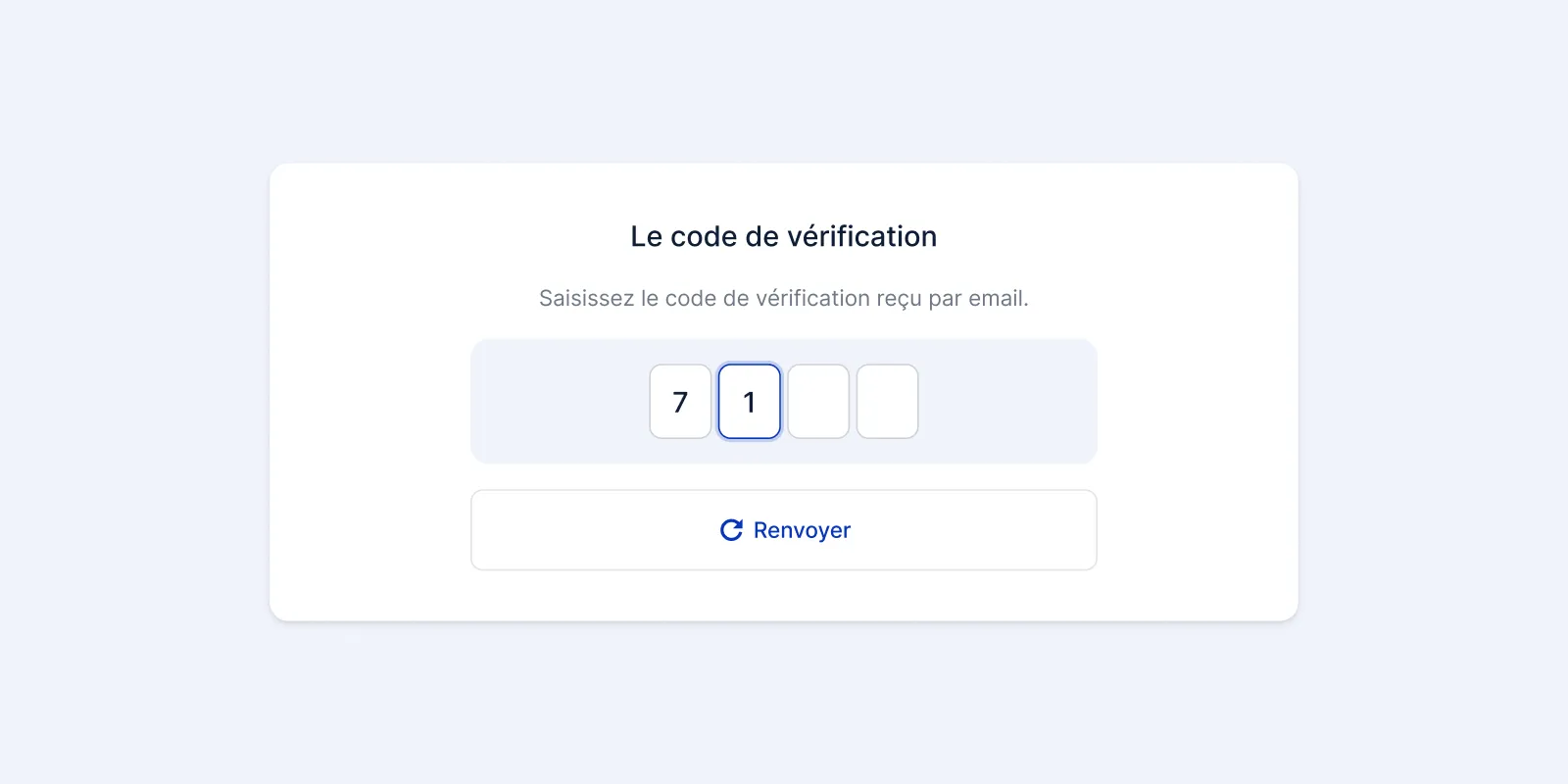 Security in the app – new verification code